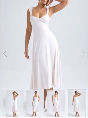 OhPolly Sweetheart Neckline Midi Dress Thandie